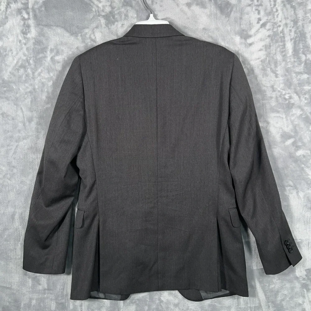 Banana Republic Suit Jacket Mens 38S Short Gray Blazer Wool Tailored Lanificio